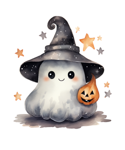 Witchy Ghost Print