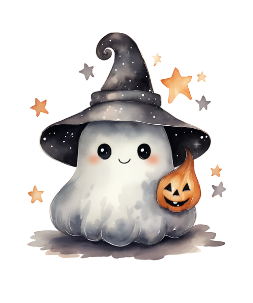 Witchy Ghost Print