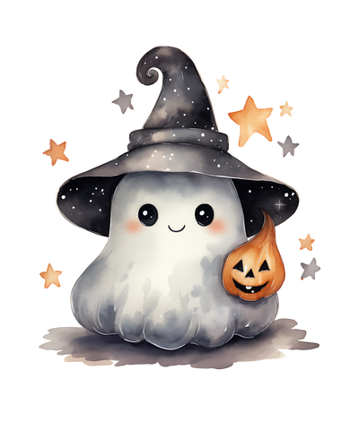 Witchy Ghost Print