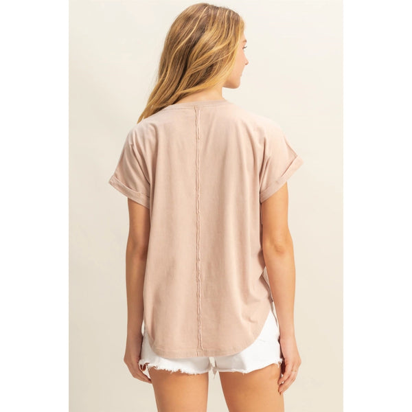 Mineral Washed Tunic Tee