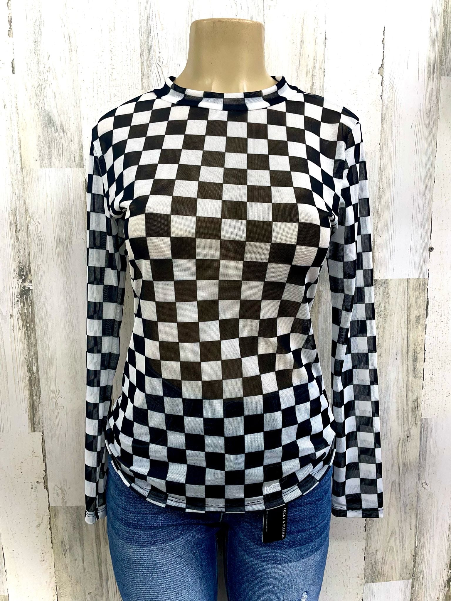 Pattern Mesh Tops