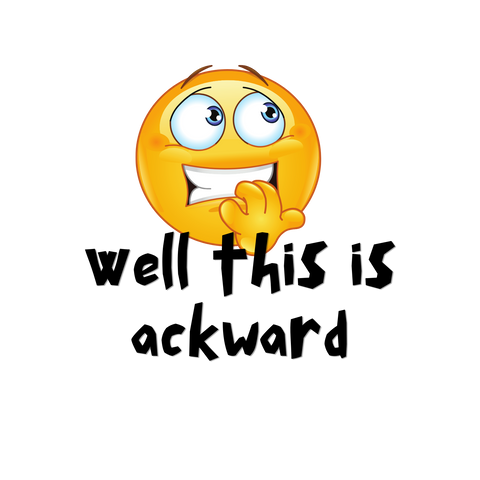 Ackward Emoji Print