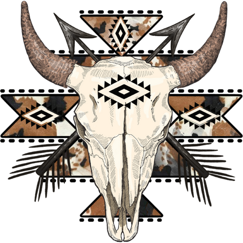 Aztec Arrow Skull Prints