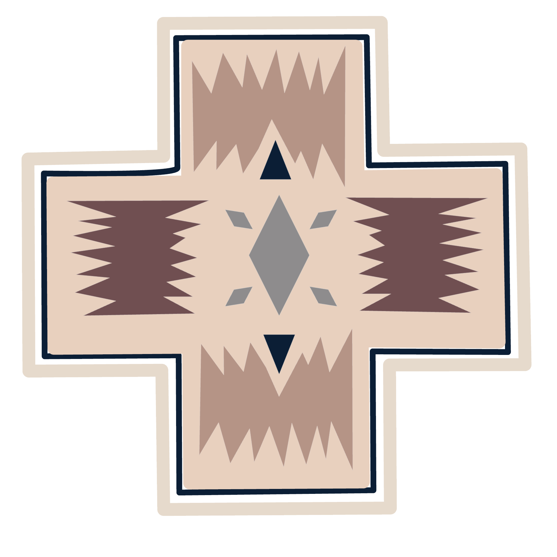 Aztec Cross Print