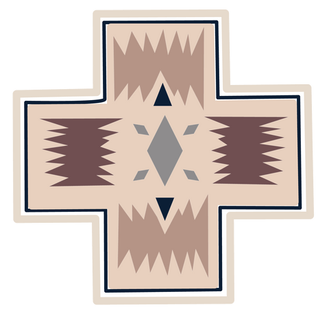 Aztec Cross Print