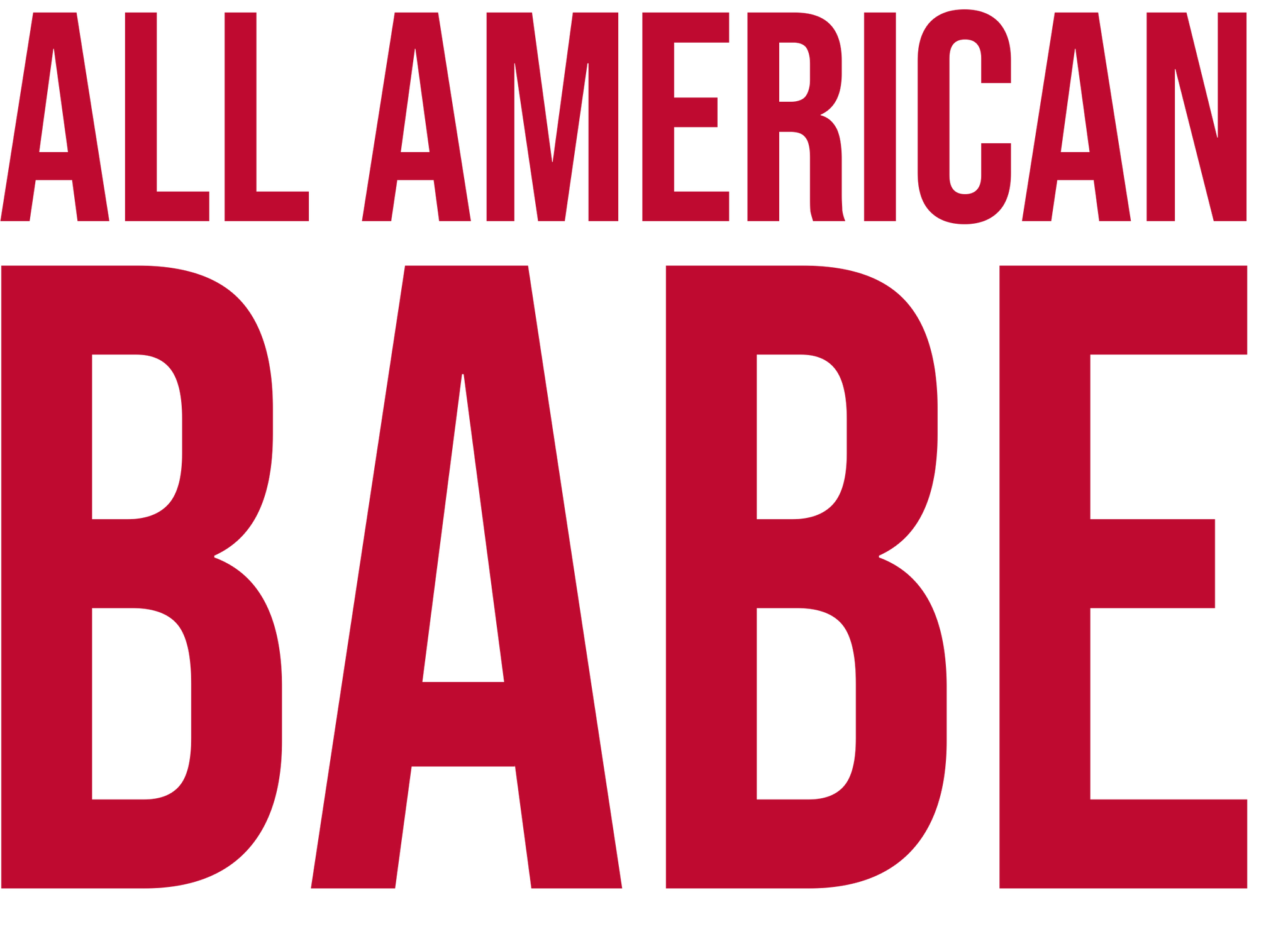 All American Babe Print