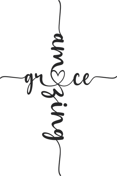 Amazing Grace Cross Print