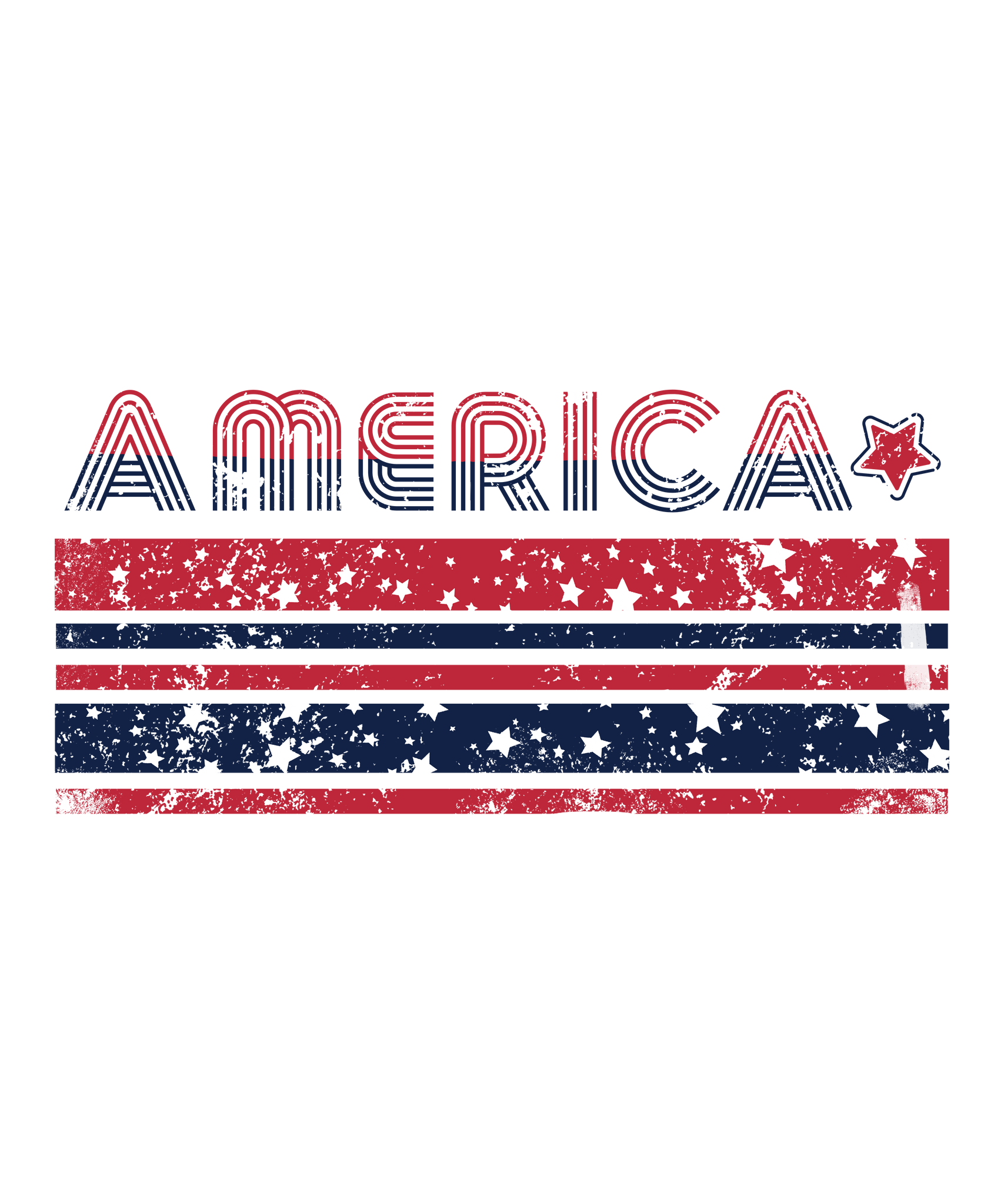 America Stars Print