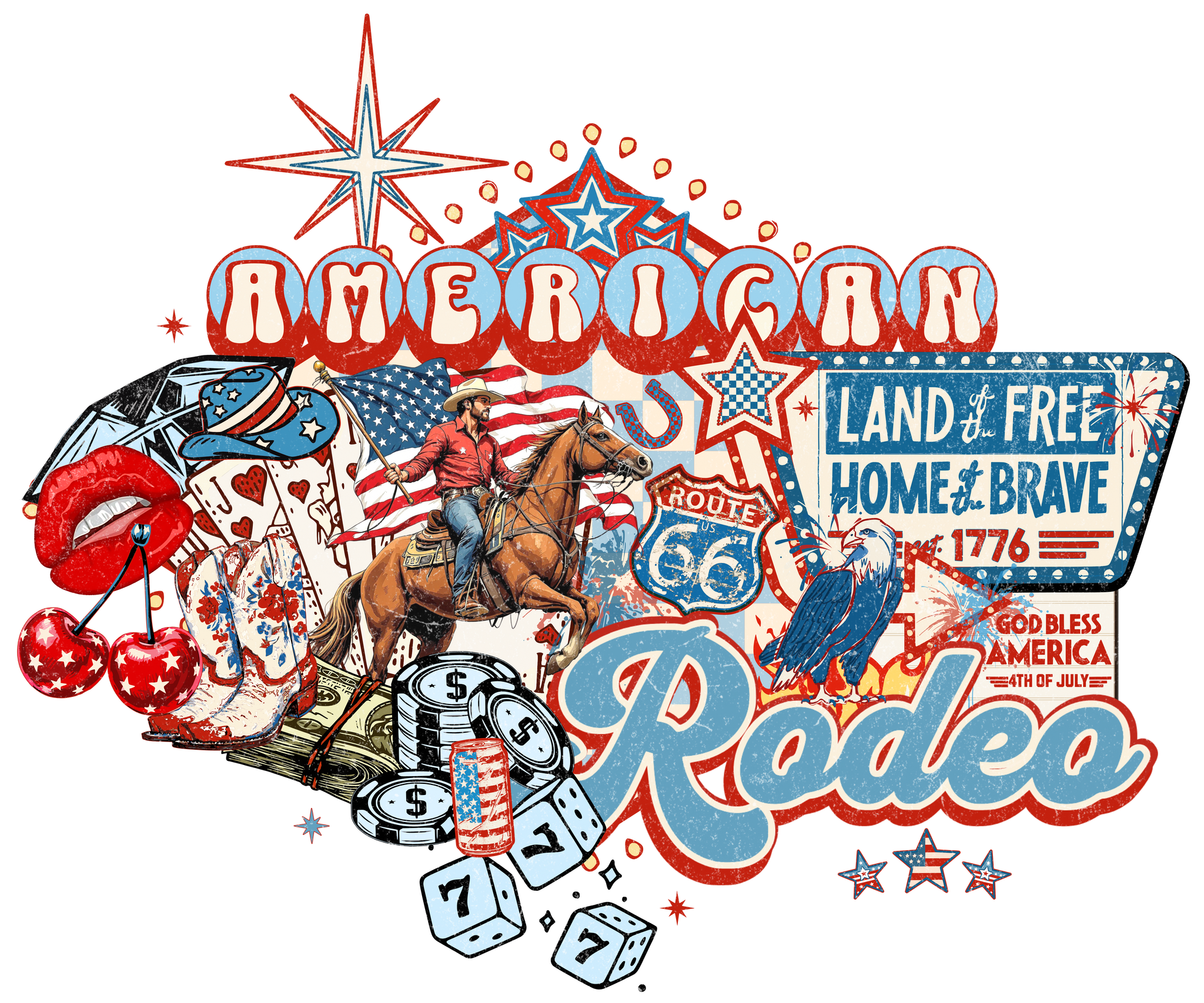 American Rodeo Print