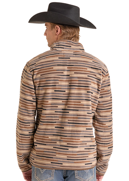 Rock & Roll Denim Printed Fleece Pullover