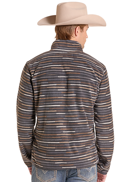 Rock & Roll Denim Printed Fleece Pullover