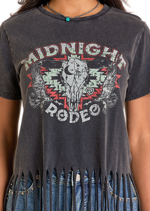 Midnight Rodeo Fringe Top