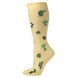 Boot Doctor Ladies Crew Socks Cactus Yellow
