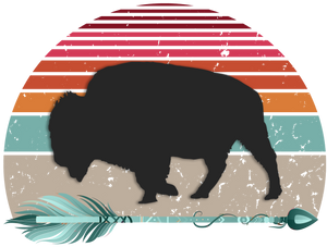 Bison Sunset Print