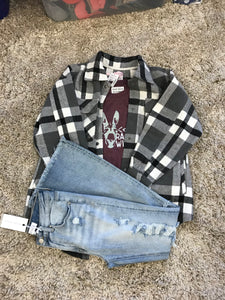 Plaid Snap Shacket