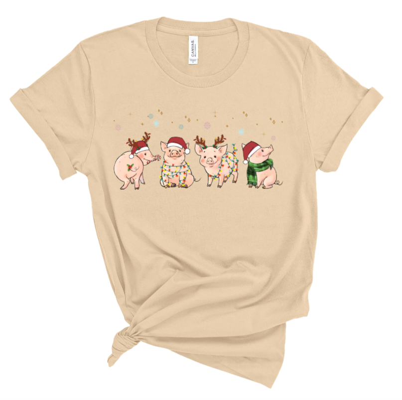 Christmas Pigs Tee