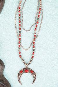 Coral Crawford Creek Naja Layered Necklace