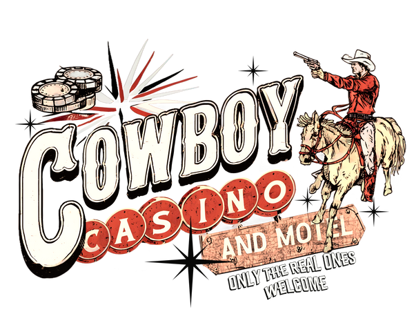 Cowboy Casino T-Shirt Print