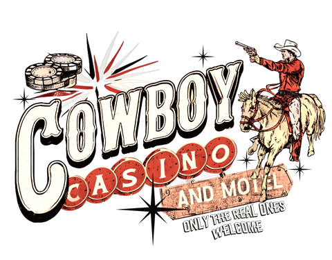 Cowboy Casino T-Shirt Print