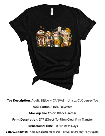 Cow Lattes T-Shirt Pack