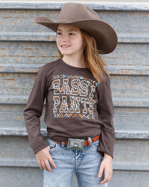 Cruel Denim Girl's Sassy Pants Long Sleeve Top