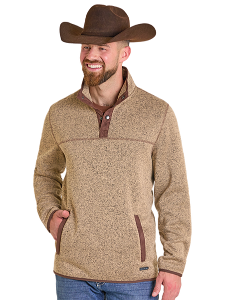 Panhandle Slim Melange Henley Pullover