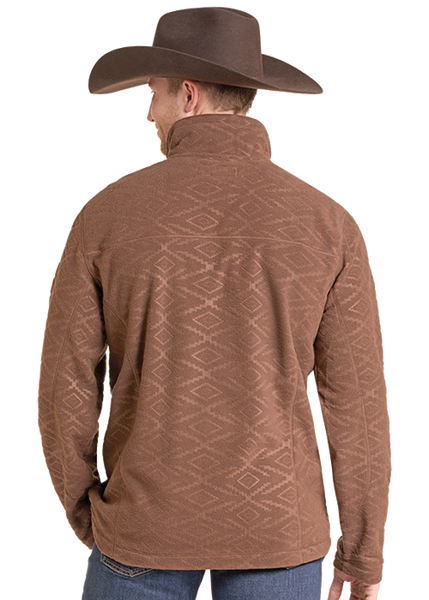 DM91C09251-52 Rock & Roll Denim Embossed Fleece Pullover