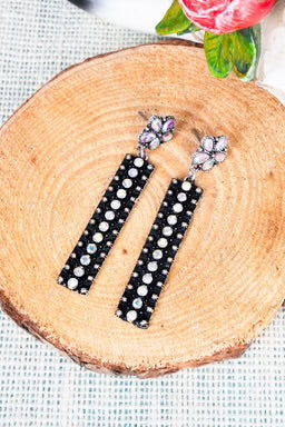 Twilight Bloom Iridescent Crystal Earrings
