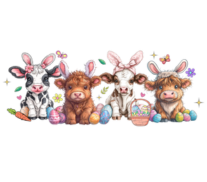 Easter Cows T-Shirt Print