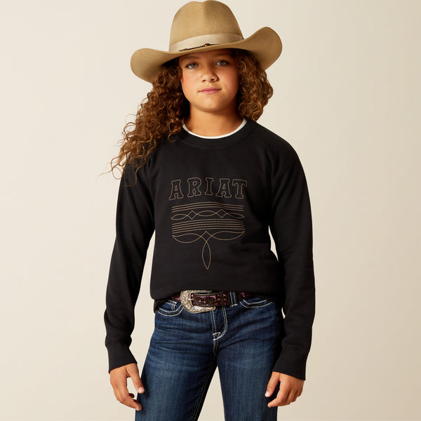 Ariat Girl's Booted Logo Sweatshirt