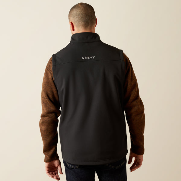 Ariat Men's Vernon Softshell Vest in Black