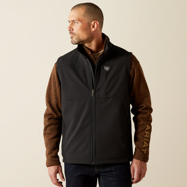 Ariat Men's Vernon Softshell Vest in Black