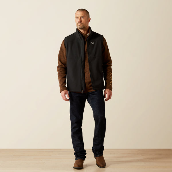 Ariat Men's Vernon Softshell Vest in Black