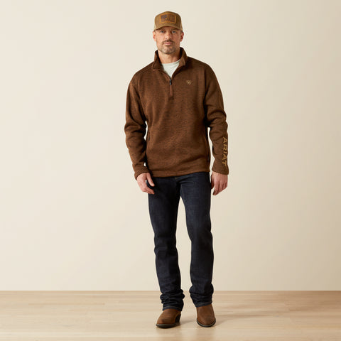 Ariat Men's Caldwell Logo 1/4 Zip Sweater