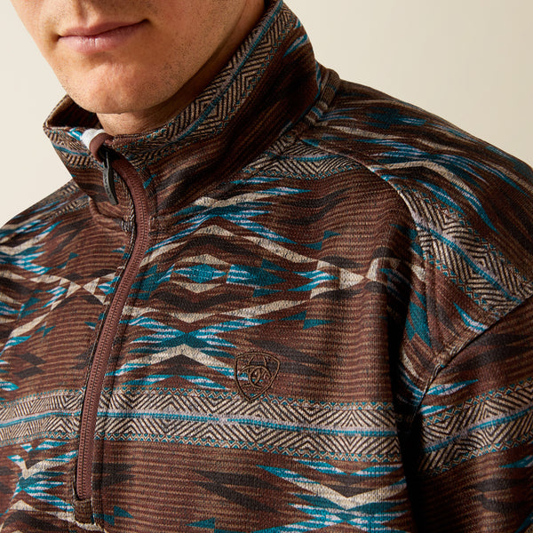 Ariat Southwest Caldwell Logo 1/4 Zip Sweater