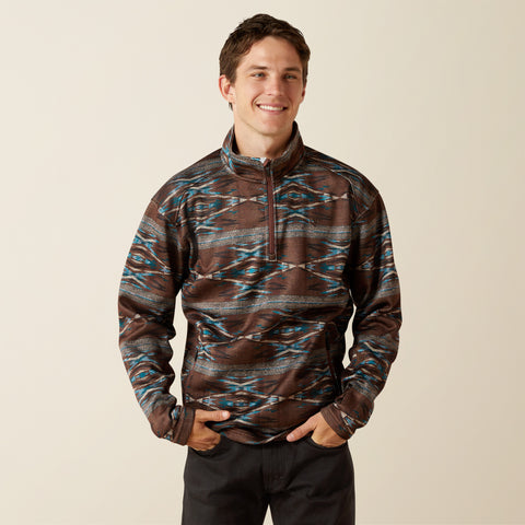 Ariat Southwest Caldwell Logo 1/4 Zip Sweater