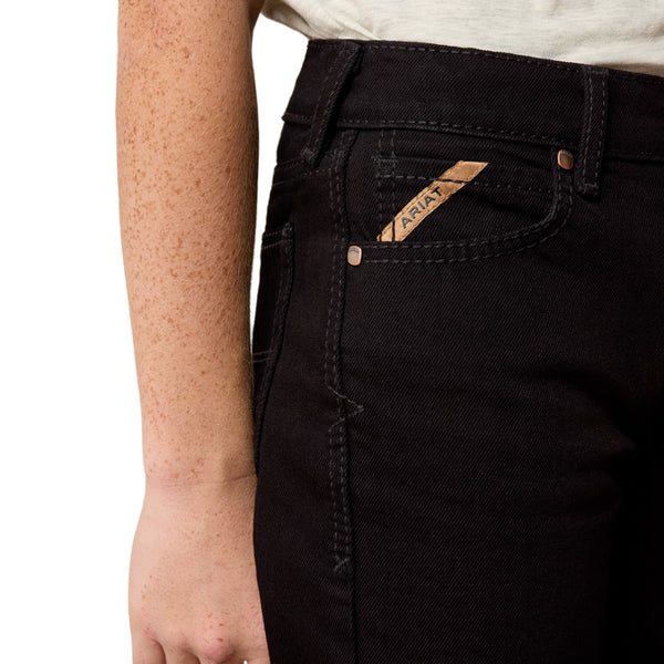 Ariat Boy's B4 Relaxed Hansen Bootcut Black Jeans