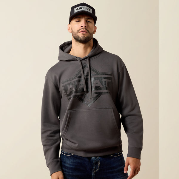 Ariat Men's Leather Diamond Hoodie