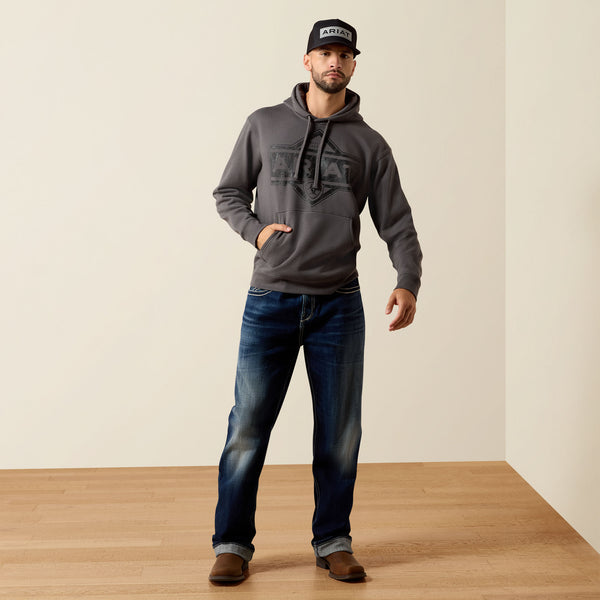 Ariat Men's Leather Diamond Hoodie