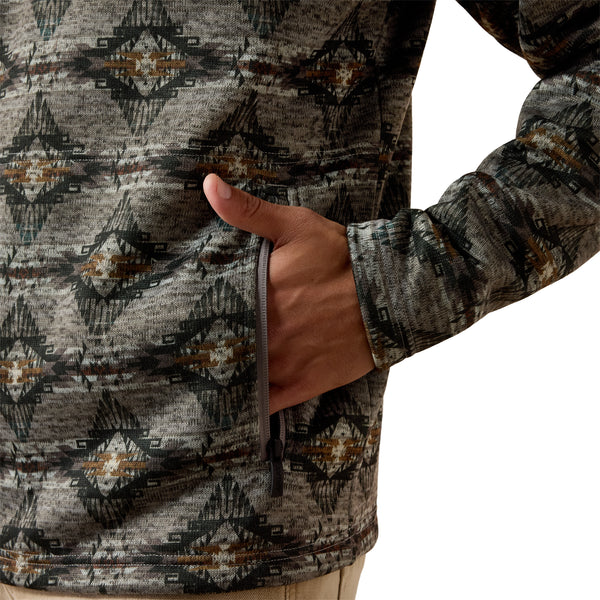 Ariat Men's Storm Front Southwest Caldwell 1/4 Zip Pullover