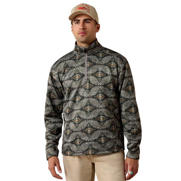 Ariat Men's Storm Front Southwest Caldwell 1/4 Zip Pullover