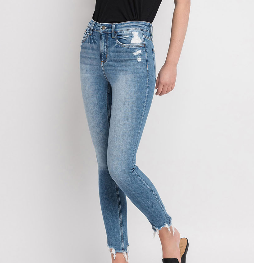 Flying Monkey High Rise Ankle Skinny Jeans