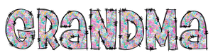 Floral Grandma Stitch Print