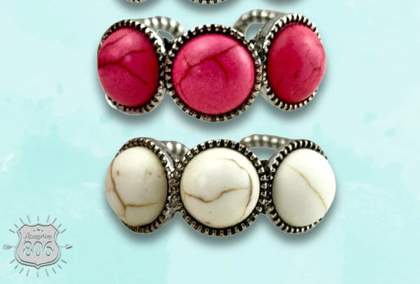 Posh Round Stone Ring
