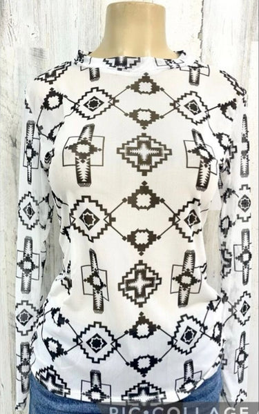 Pattern Mesh Tops