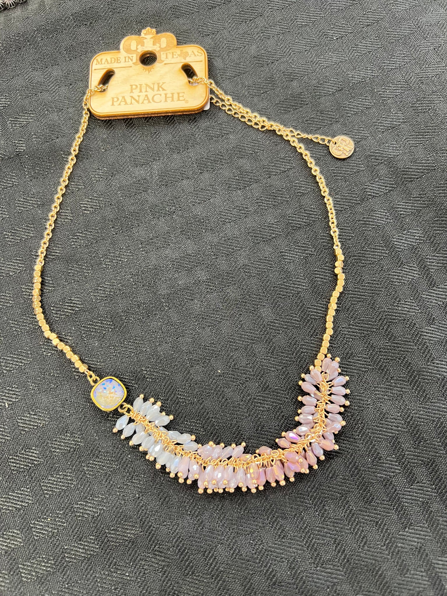 Pink Panache Crystal Purple Hues Necklace