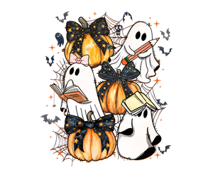 Ghosts & Pumpkins Print