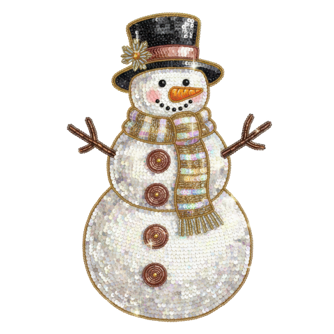 Glitzy Snowman Tee