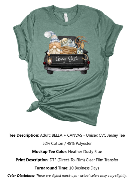 Going South Gnome T-Shirt Pack