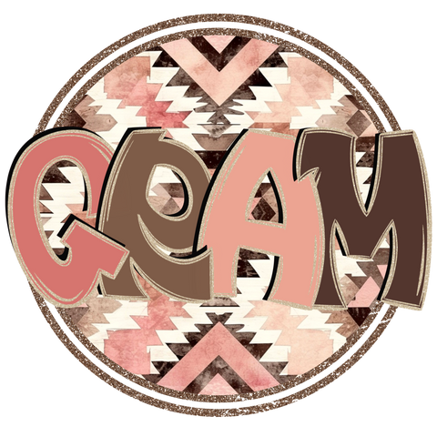 MAMA/GRAM Aztec Circle T-Shirt Print